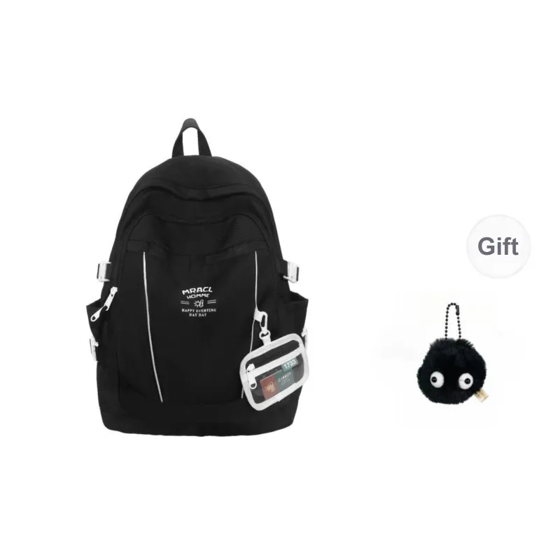 URBAN FOREST Nylon Backpack Unisex Black Red/Purple/Green Blue/Coffee-0