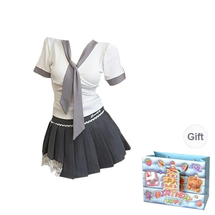 WOWI Two Piece Skirt Sets Women's-0