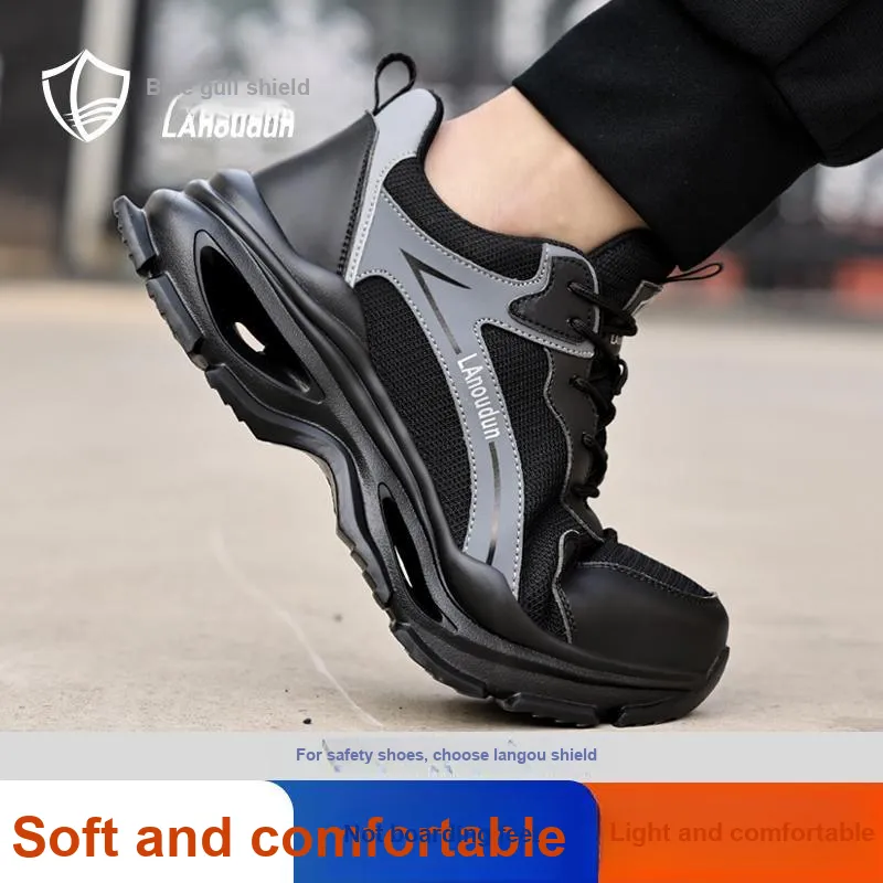 Blue Gull Shield Lightweight Rebound Low Top Outdoor Shoes Unisex Gray-9