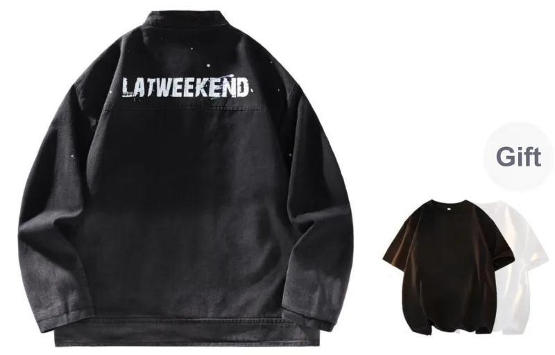 LA'T.WEEKEND Denim Jacket Unisex-13