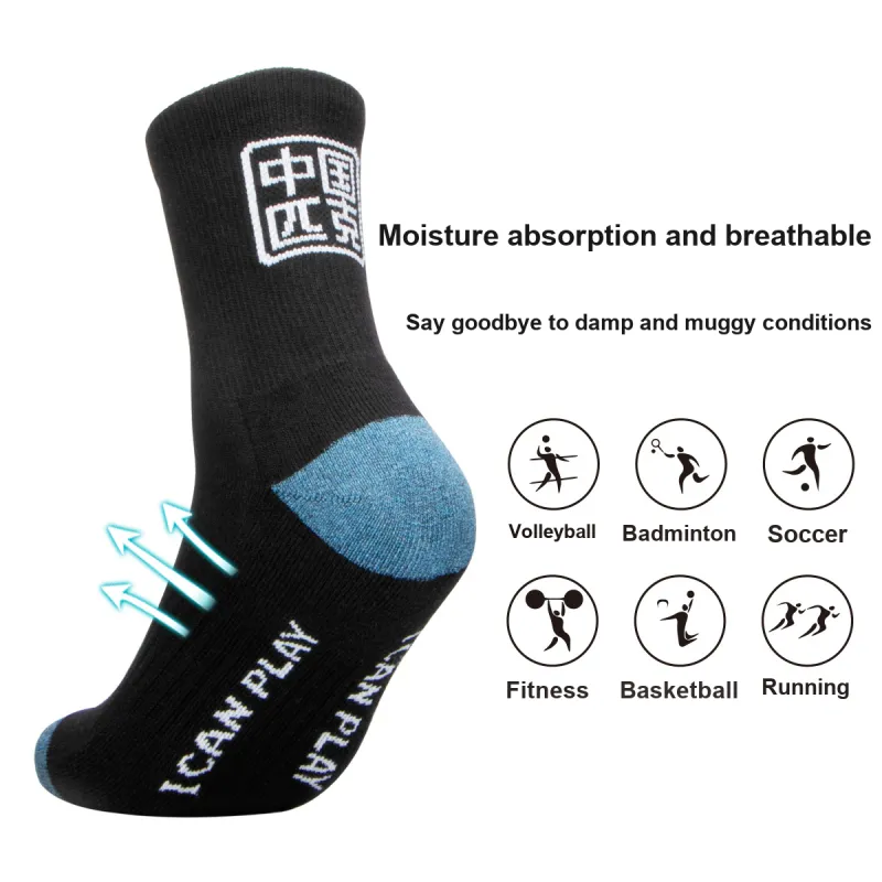PEAK Mid-Calf Socks Unisex 3 Pack-3