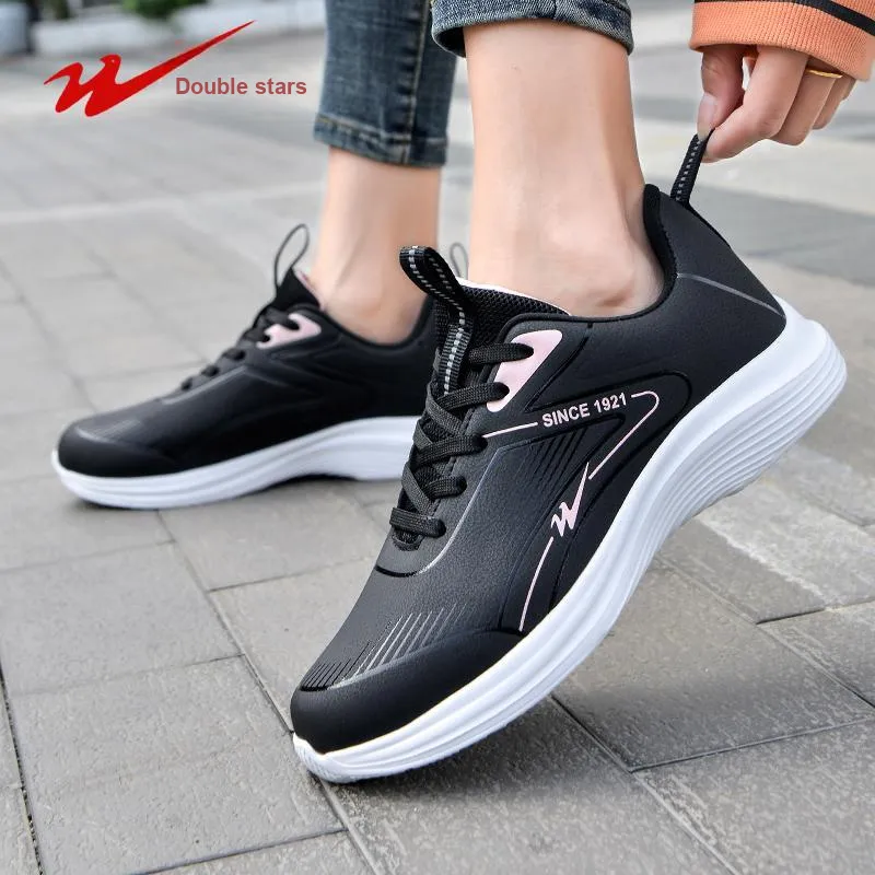 Binary Low Top Running Shoes Women's Black Pink-6