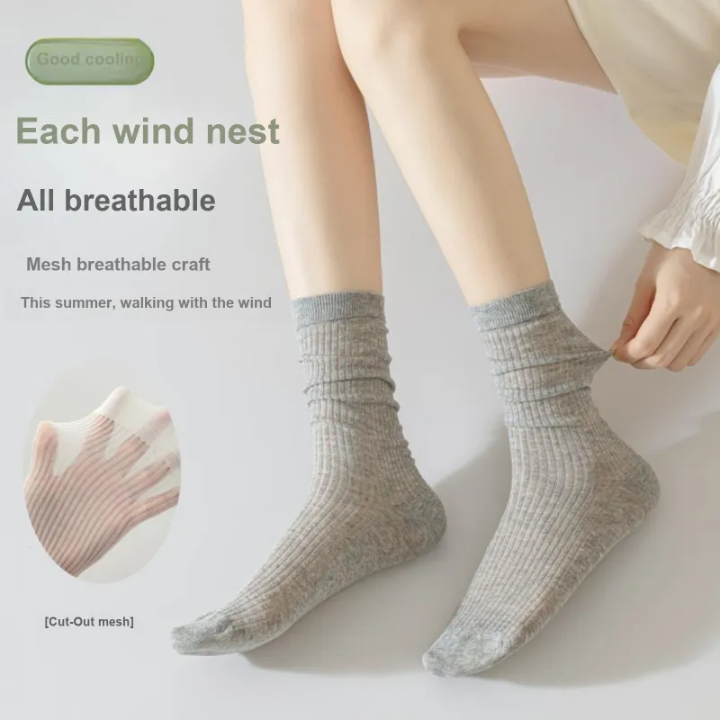 XXLLG Mid Calf Socks Women's 4 Pack-3