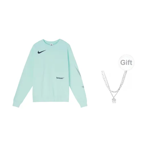 Nike Sweatshirts Unisex Green+Necklace Included