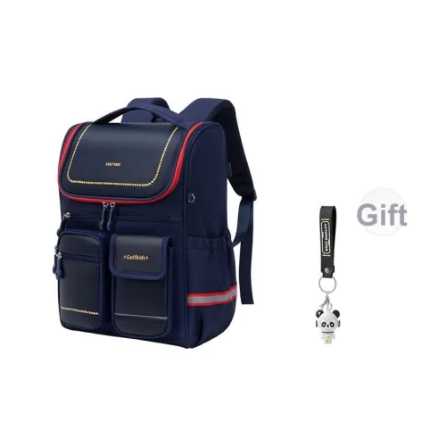 GOLF Ткань Синтетическая кожа Британский стиль Маленький студенческий рюкзак Обычный Детский Фиолетовый Темно-синий