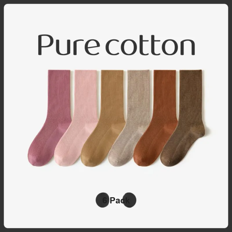 Caramella Mid Calf Socks Women's 6 Pack-13