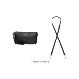 블랙에 실버 버클, 길이 조절 가능한 어깨끈 91-120cm [크로스바디백 스타일]