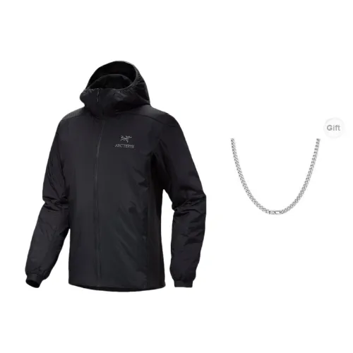 Arcteryx Atom Series Puffer Jackets Men Black Includes Necklaces