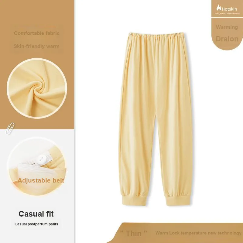 MADALLO Pajama Pants Women's Yellow-1