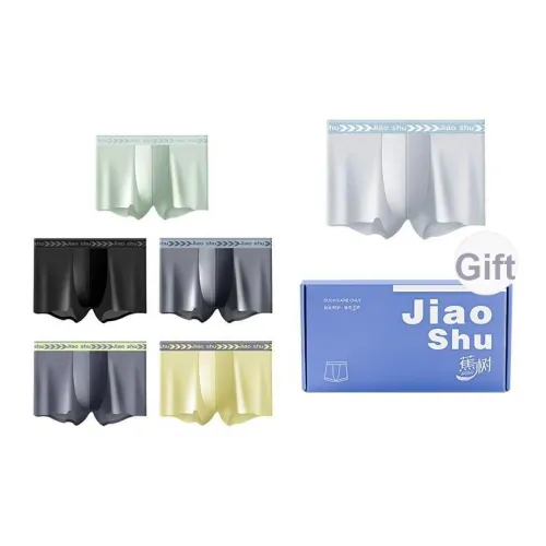 Jiaoshu Трусы Мужские 6 штук смешанные цвета