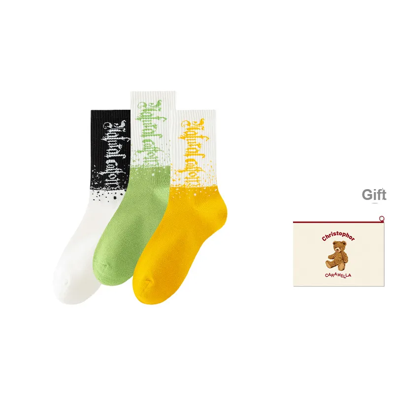 Caramella Mid-Calf Socks Men's Shopping Bag Combo Set-18