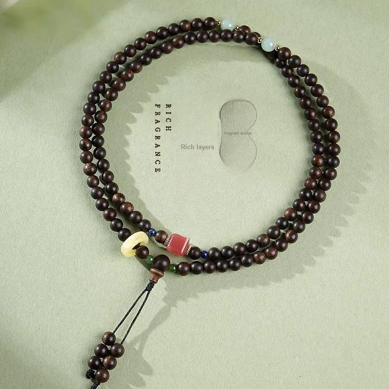 Moon Seal Hundred Rivers Agarwood Bracelets Unisex-1