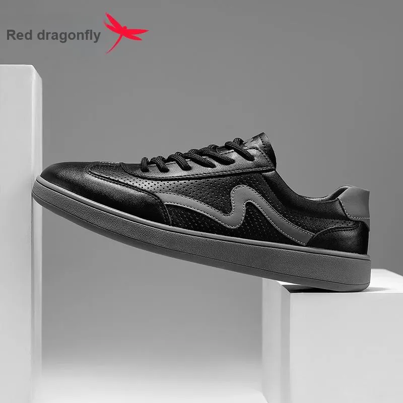RED DRAGONFLY Low Top Skateboard Shoes Men's-5