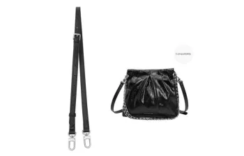 GUYI Cow Leather Fashion Trend Shopping Bag Bag Strap Accessory Women's Black
