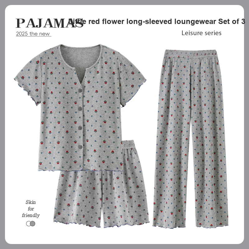 Nodos Shield Pajama Set Women's Gray-1
