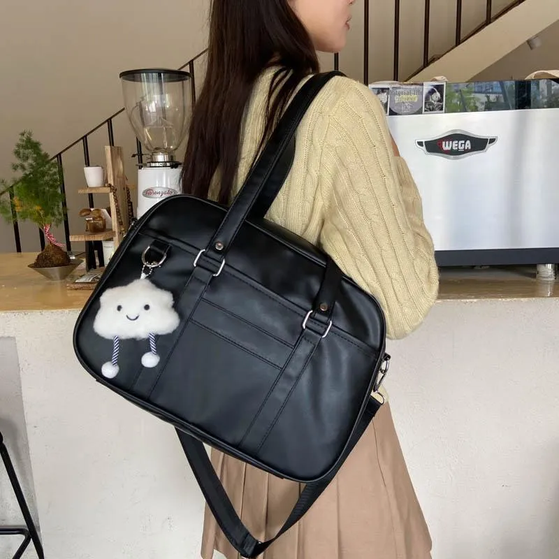 RUIPAI PU Shoulder Bag, Handbag Regular Women's Black/White/Brown-2