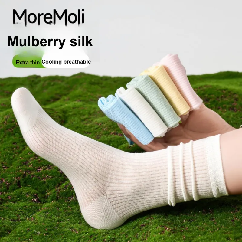 Moremoli Mid Calf Socks Women's 5 Pack-3