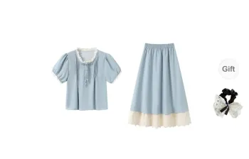 PAVEA Two Piece Skirt Sets Women's