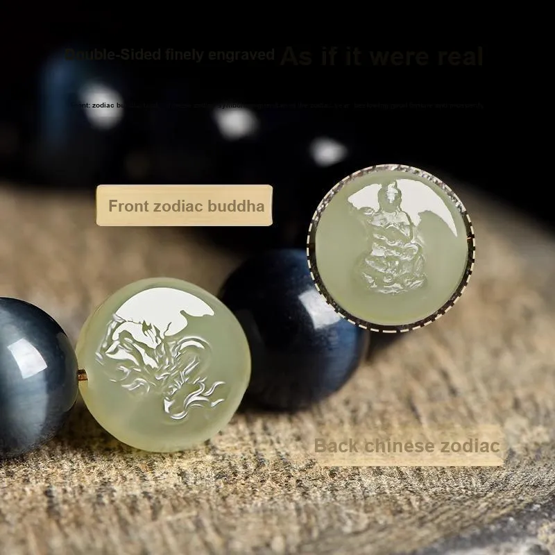 Yi Mingju Tiger's Eye Stone Bracelets Unisex-2