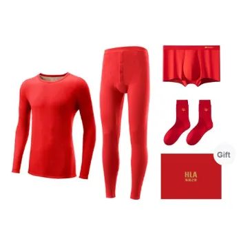 HLA Thermal Set Unisex Three Piece Set Red