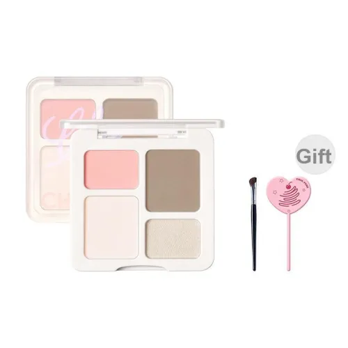 CHIOTURE Face Composite Plate Highlighter Контуринг Blush Combo 4 COLORS Легко смешивается Natural 10г