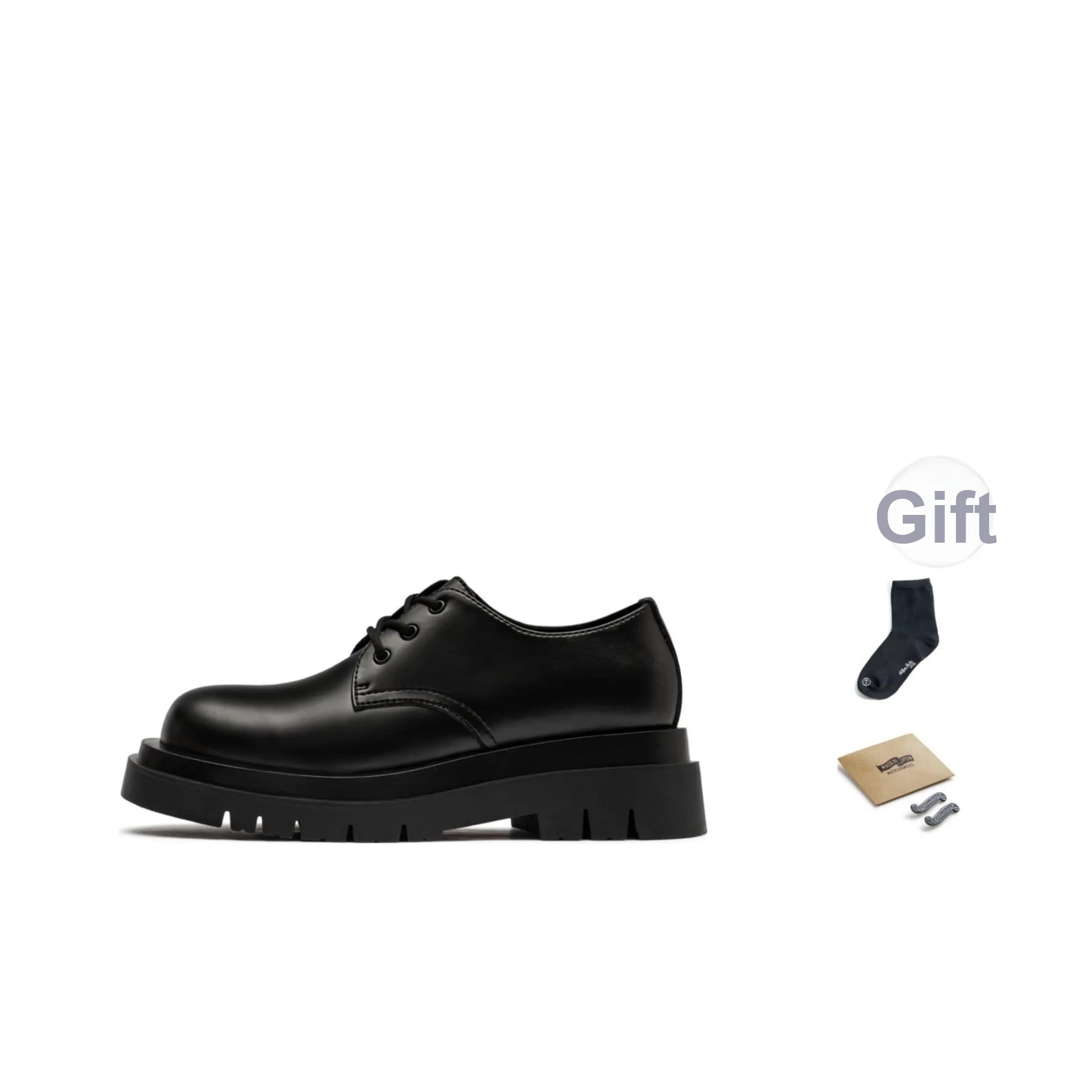 MADEN Workwear Collection Casual Leather Shoes Men's Black Pre Fall