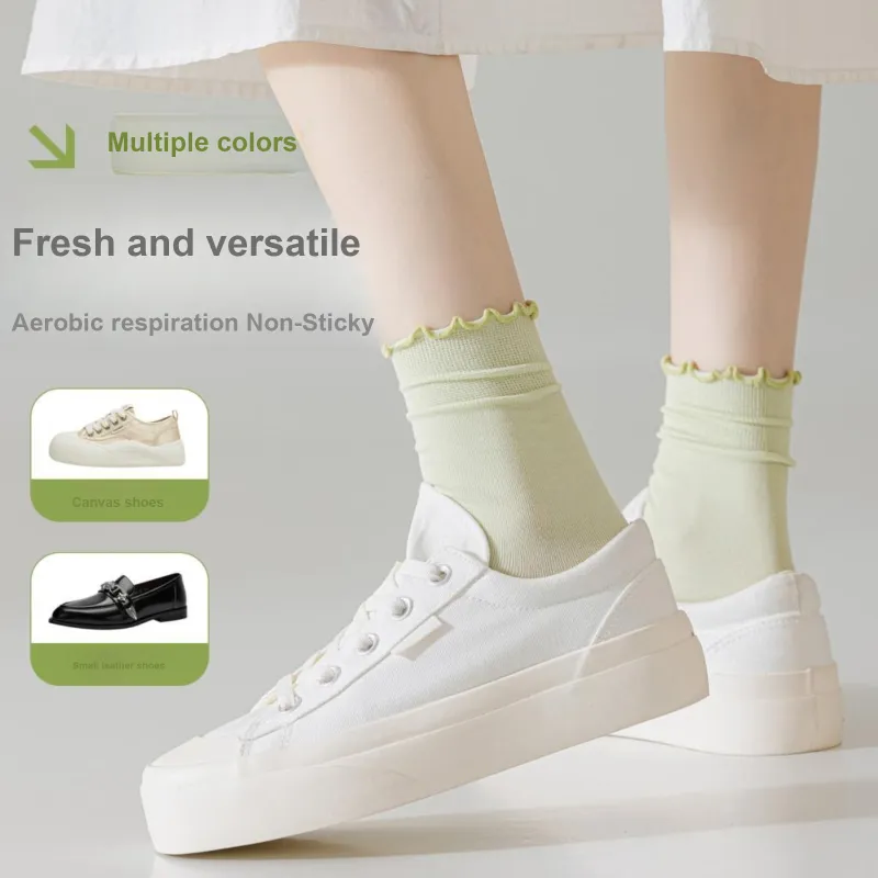 XXLLG Mid Calf Socks Women's 4 Pack-4