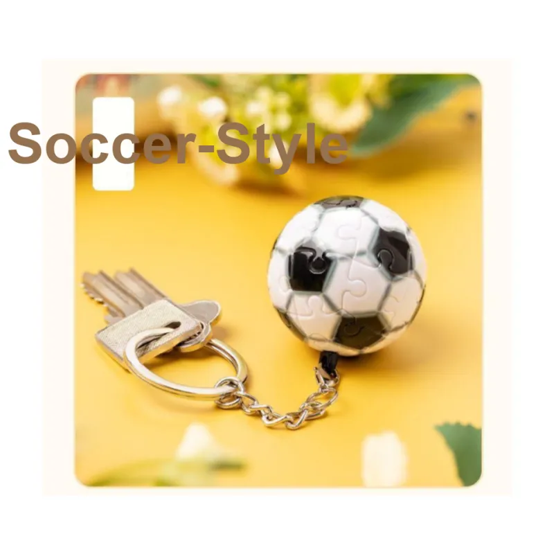 KRNE Plastic Puzzle Keychains Unisex-2