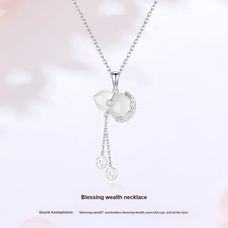 Love Jewelry Chalcedony Necklaces Unisex-1
