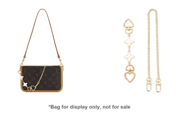 Lan Bao Fan Cow Leather/Metal Bag Accessory Decorative Chain Set Unisex Gold