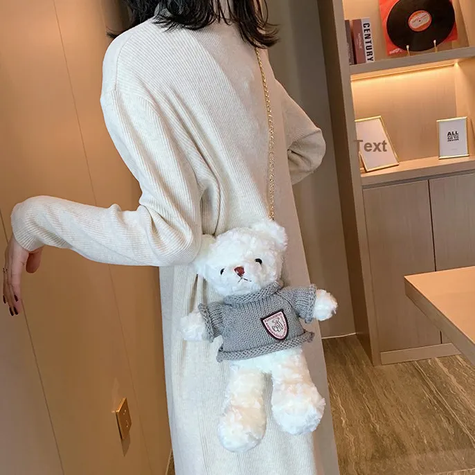 Cwatcun Plush Handbag Crossbody Bag Regular Unisex-25