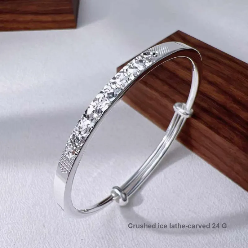 Stone Edge Poly 999 Fine Silver Bangles Women's-1