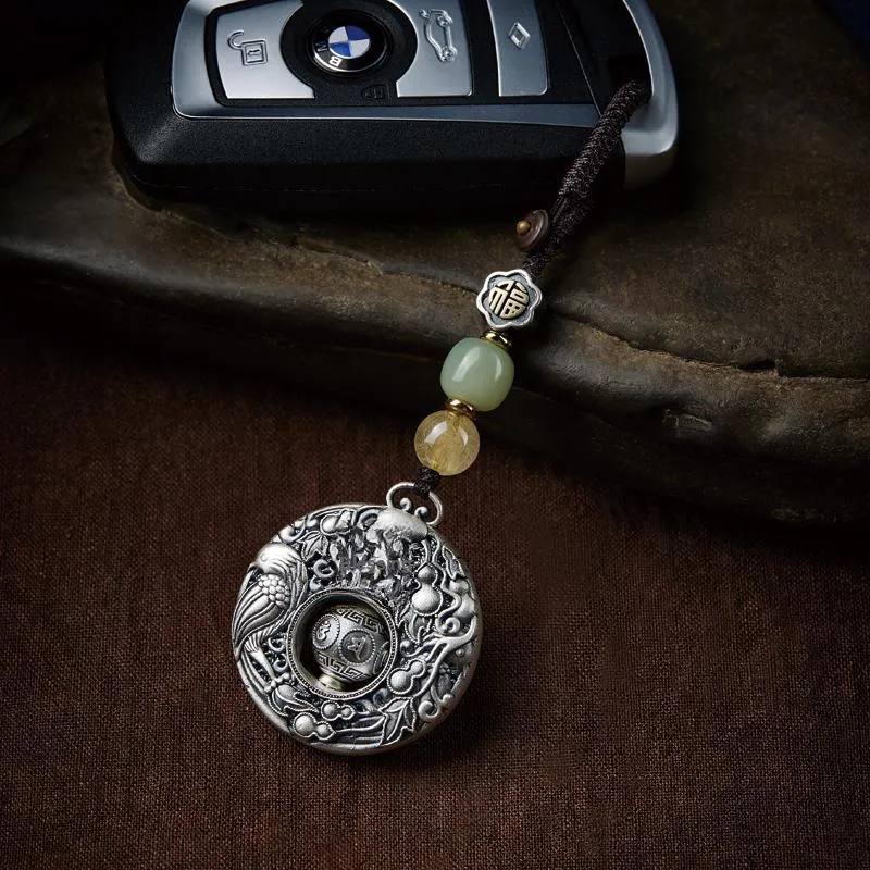 Yi Mingju 925 Sterling Silver Keychains Unisex-2