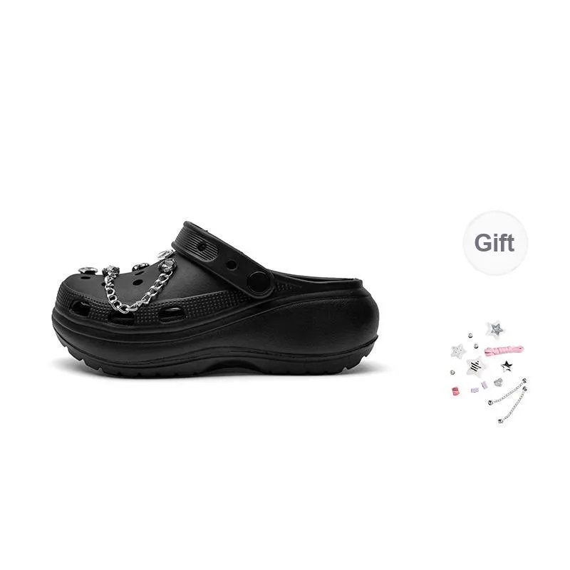 TOOMANYSHOES Light Balloon Clogs 5.5cm Women's-33