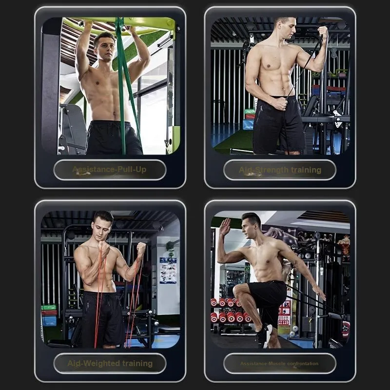 Ledomoda Resistance Bands TPE High Elasticity Stretch Band Unisex-7
