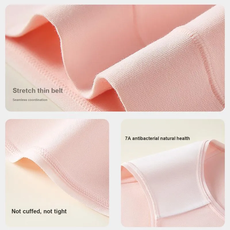Urban Beauty Underpants 100% Cotton Skin Friendly Seamless Women's 5 Pack Dopamine Color Palette-4