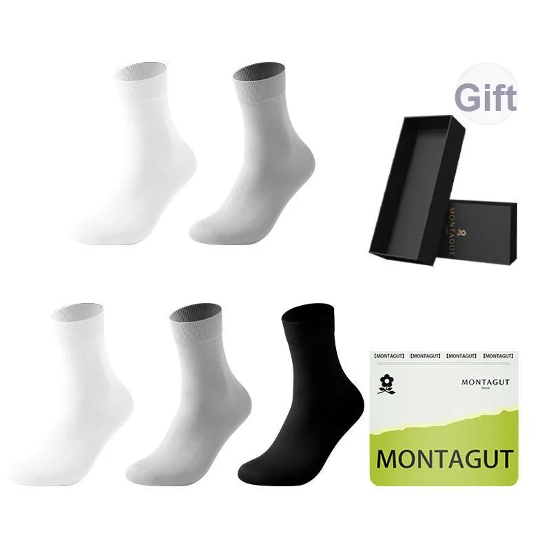 Montagut Mid Calf Socks Men's Box 5 Pack-84
