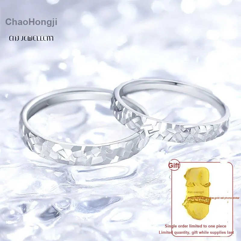 CHAOHONGJI 990 Fine Silver Rings Unisex-0