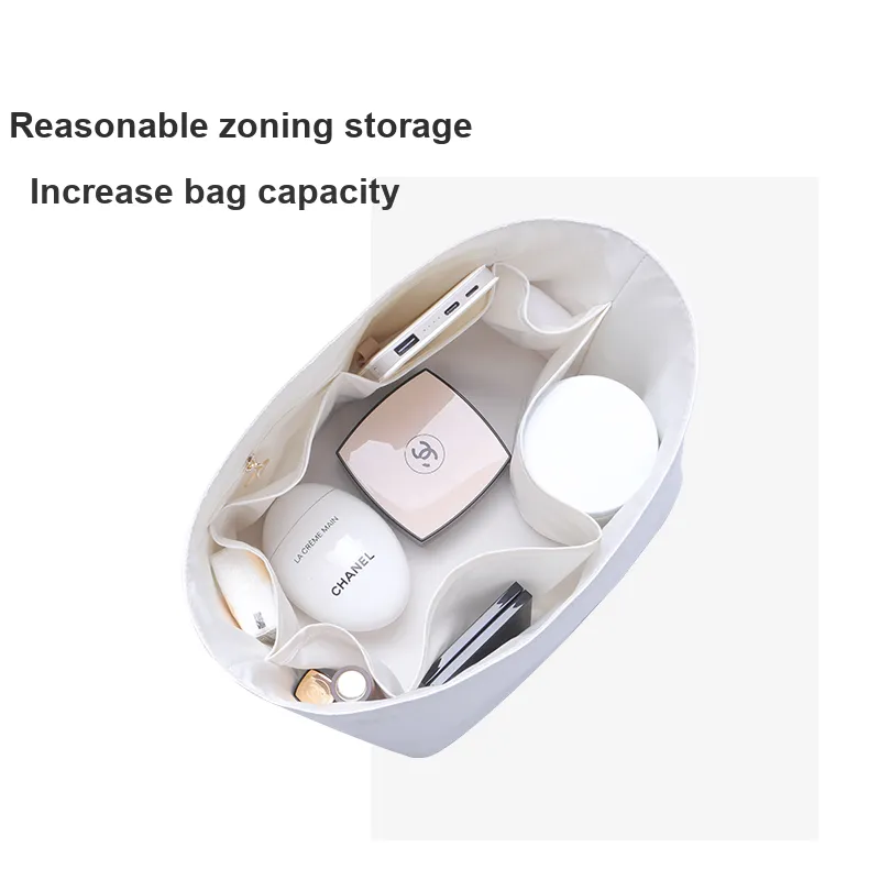BagINBAG Celine Bucket Bag Collection DuPont Paper Bag Modified Bag Insert Women's White-3