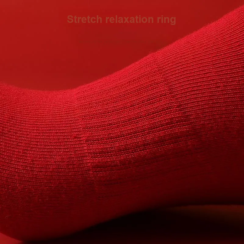 SEPTWOLVES Mid Calf Socks Men's 5 Pack Gift Box Set+Shopping Bag Red-9