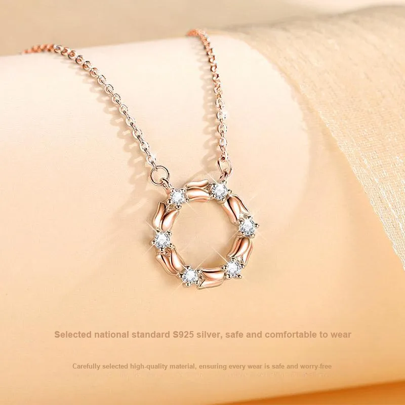 Mini&yaya S925 Silver Necklaces Women's-2