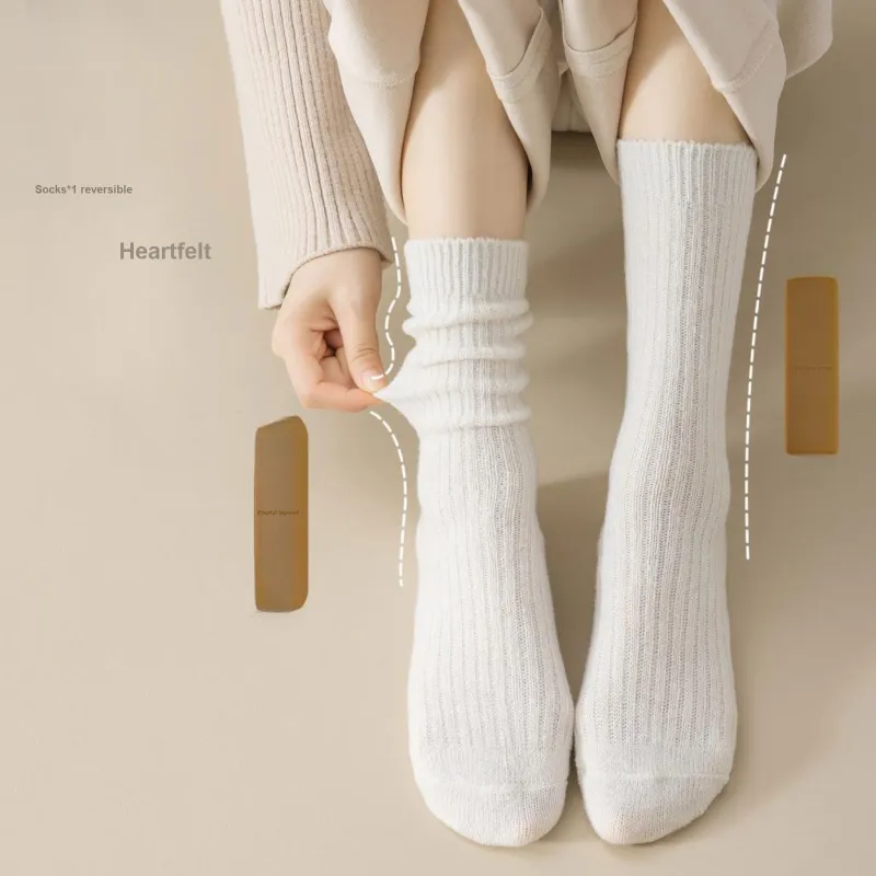 XXLLG Mid Calf Socks Women's 3 Pack-3