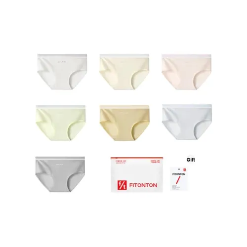 Fiton Ton Женское нижнее белье 7 штук минималистский стиль однотонное