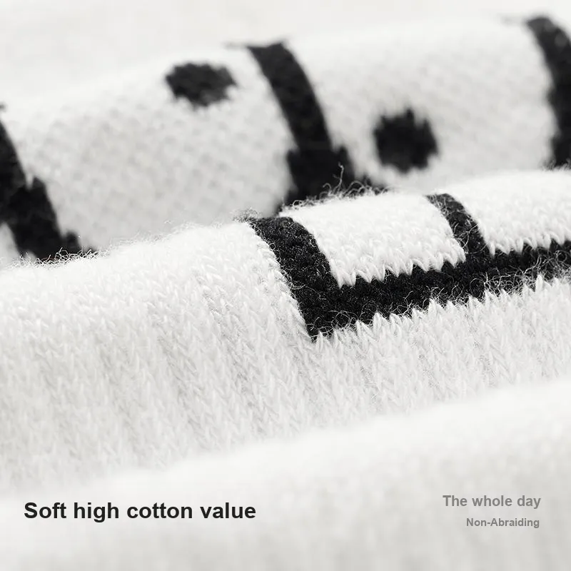 Primeet Mid Calf Socks Unisex 5 Pack-32