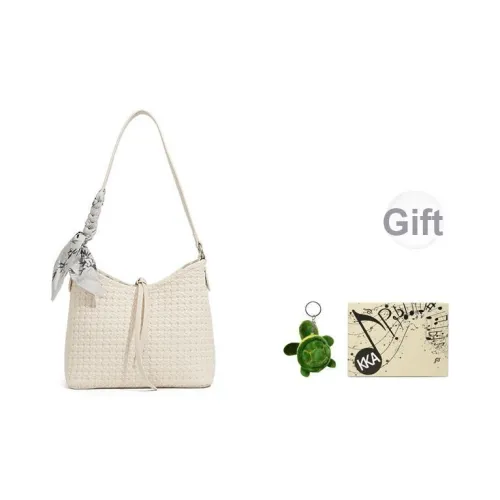 KKA Ткань ПУ (полиуретан) Сумка Сумка через плечо Сумка через плечо Стандартная Женская Бежевая Желтая Черная