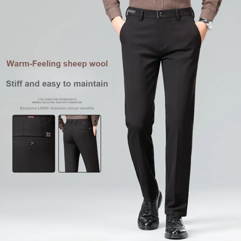 Red bean Suit Trousers Men-2