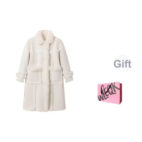 CTRTRC Белый Женский Пальто