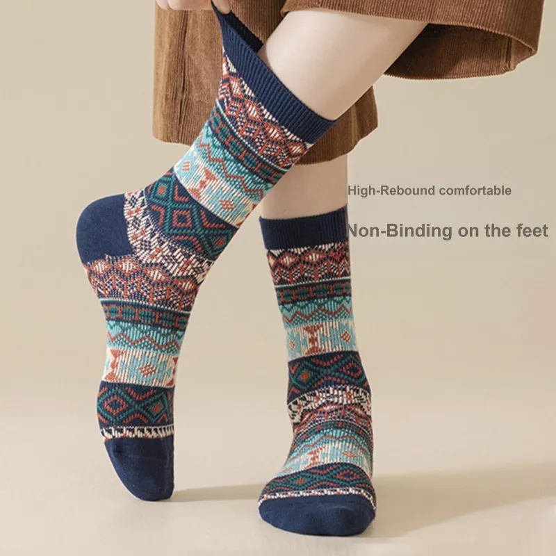 PLAN IN Mid Calf Socks Unisex 5 Pack-1