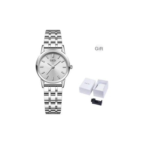 GEDI Кварцевый механизм сплав ремешок женские часы белый циферблат