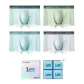 Light Grass Green+Pale Cyan Green+Glacier Blue+Cold Mist Gray